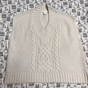 H&M White Women’s Size Medium Knit Sweater Vest
